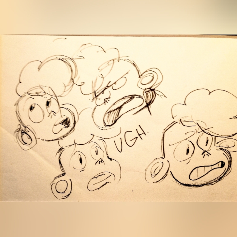 SU Island Adventure "Ink Larses"  Warm Up Drawings by Raven Molisee